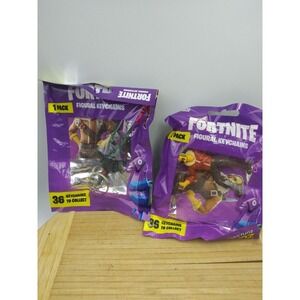 FORTNITE Lot Of (2)‎ Figural 3D Keychain Backpack Hanger Toys *New/Sealed*